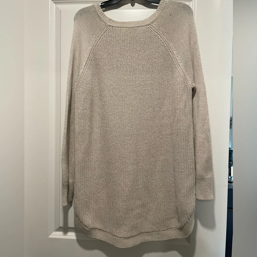 RD Style Women's Beige Crew Neck Sweater - Picture 5 of 5